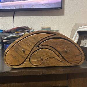 Wooden Jewelry Box with Unique Design
